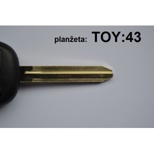 Toyota  2  tlačidlový +TOY43 planžeta