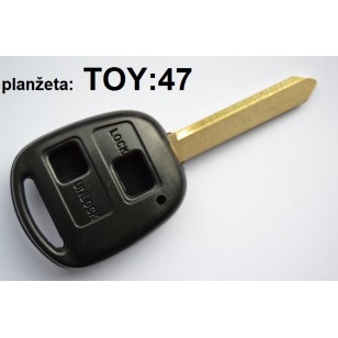 Toyota  2  tlačidlový +TOY47 planžeta