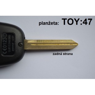 Toyota  2  tlačidlový +TOY47 planžeta