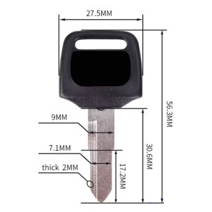 MOTOKĽÚČ HONDA PRAVÝ 30,6mm