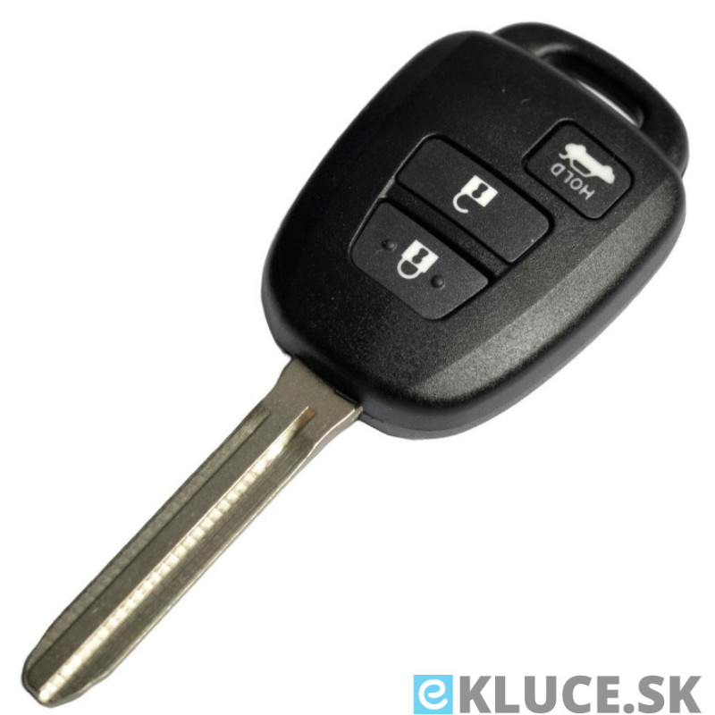 Toyota  3  tlačidlový kľúč +planžeta TOY43