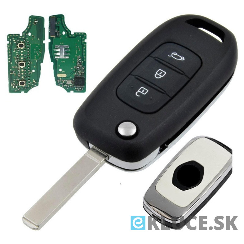 3 TL. RENAULT kľúč 4A PCF7961M 434Mhz