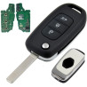 3 TL. RENAULT kľúč 4A PCF7961M 434Mhz