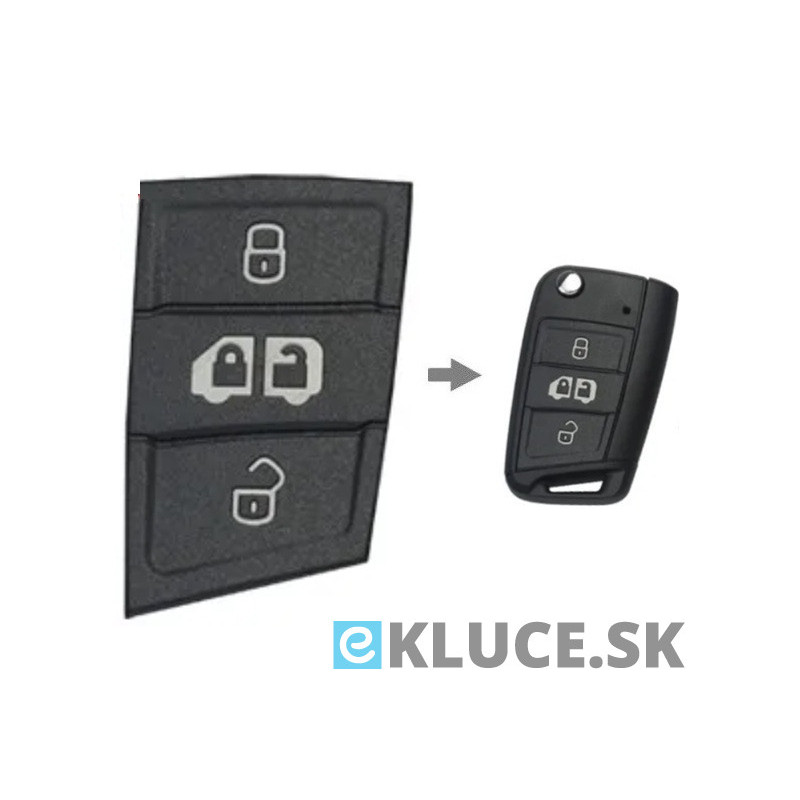 TLAČIDLA KĽÚČA VW,ŠKODA,SEAT