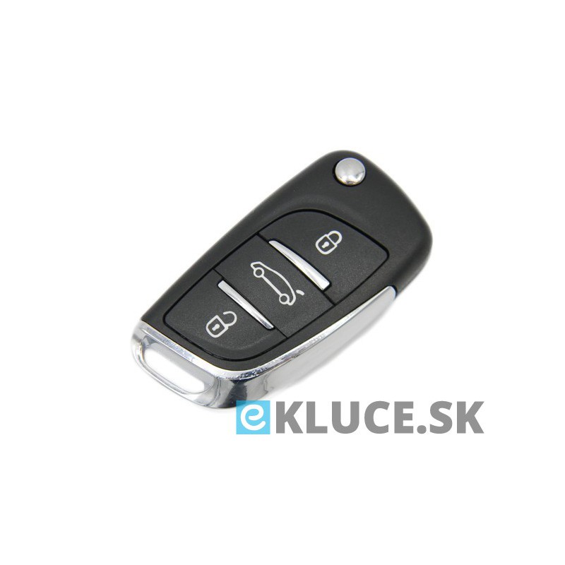 CITROEN 3 tlačitkový kľúč + planžeta VA2T