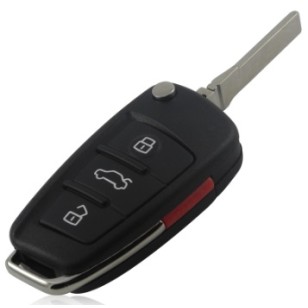 Audi 4 tlačidlový obal kľúča