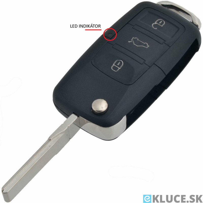 1KO 959 753 N VOLKSWAGEN,ŠKODA,SEAT 3 tlačidlový + planžeta