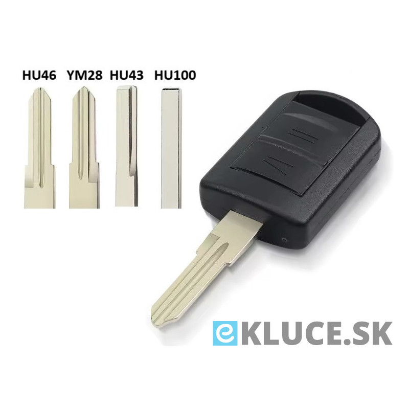 2 TL. OPEL 433Mhz+ planžeta (HU46, HU100, HU43 a YM28)