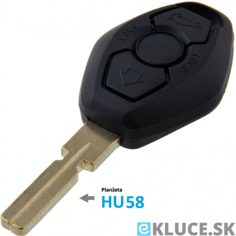 BMW 3TL. 433,92MHz, ID44 (PCF7935) + planžeta  HU58