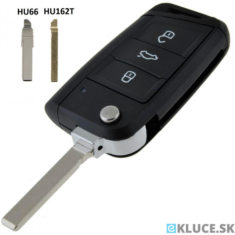 SEAT 3 TL. kľúč 434Mhz, MQB48 + planžeta
