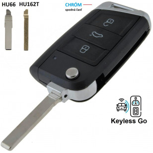 SEAT 3 TL. kľúč 434Mhz, MQB48 KEYLESS GO