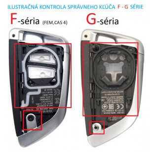 BMW 4TL. KĽÚČ  F séria (CAS4,FEM) +planžeta HU100R
