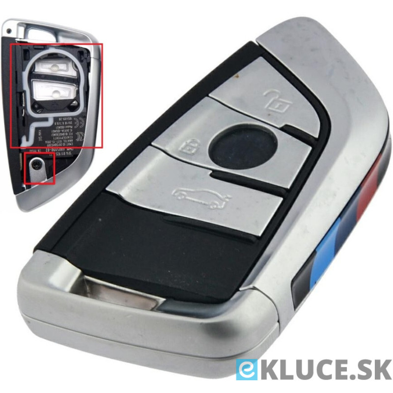 BMW 3TL. KĽÚČ  F séria (CAS4,FEM) +planžeta HU100R