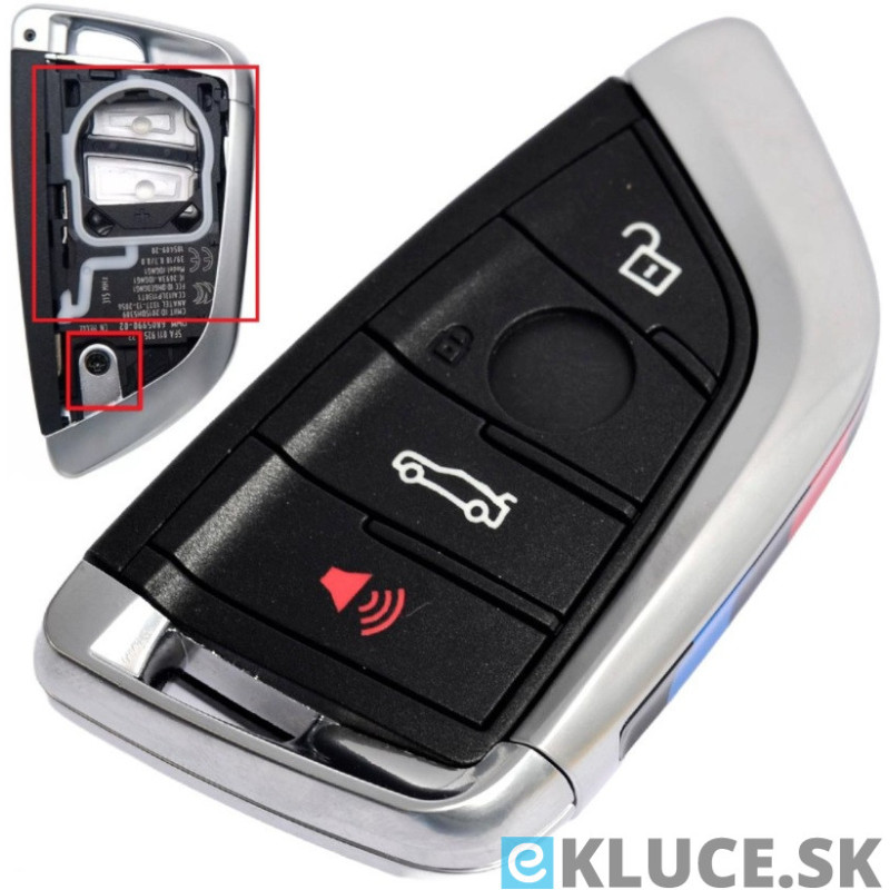 BMW 4TL. KĽÚČ  F séria (CAS4,FEM) +planžeta HU100R