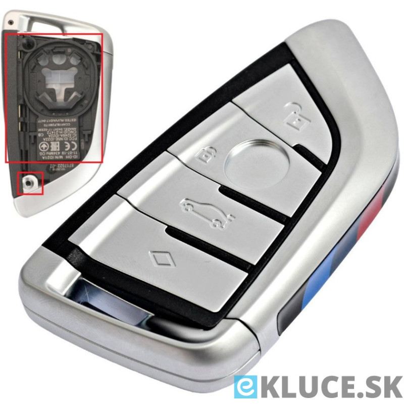 BMW 4TL. KĽÚČ  G séria +planžeta HU100R