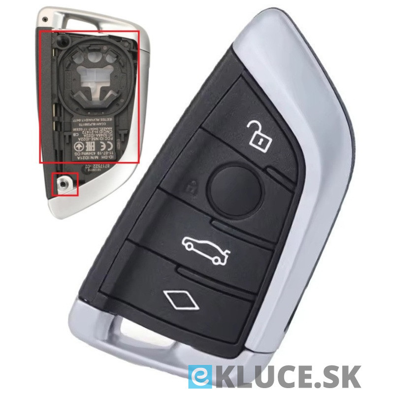 BMW 4TL. KĽÚČ  G séria +planžeta HU100R